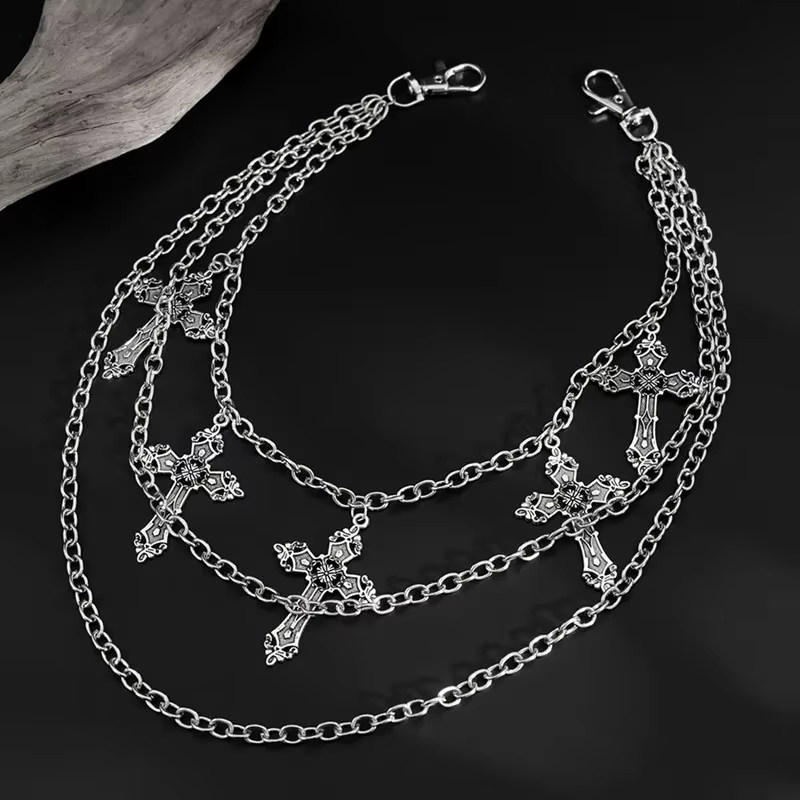 Body Jewelry Men - 패션 펑크 메탈 팬츠 체인 힙합