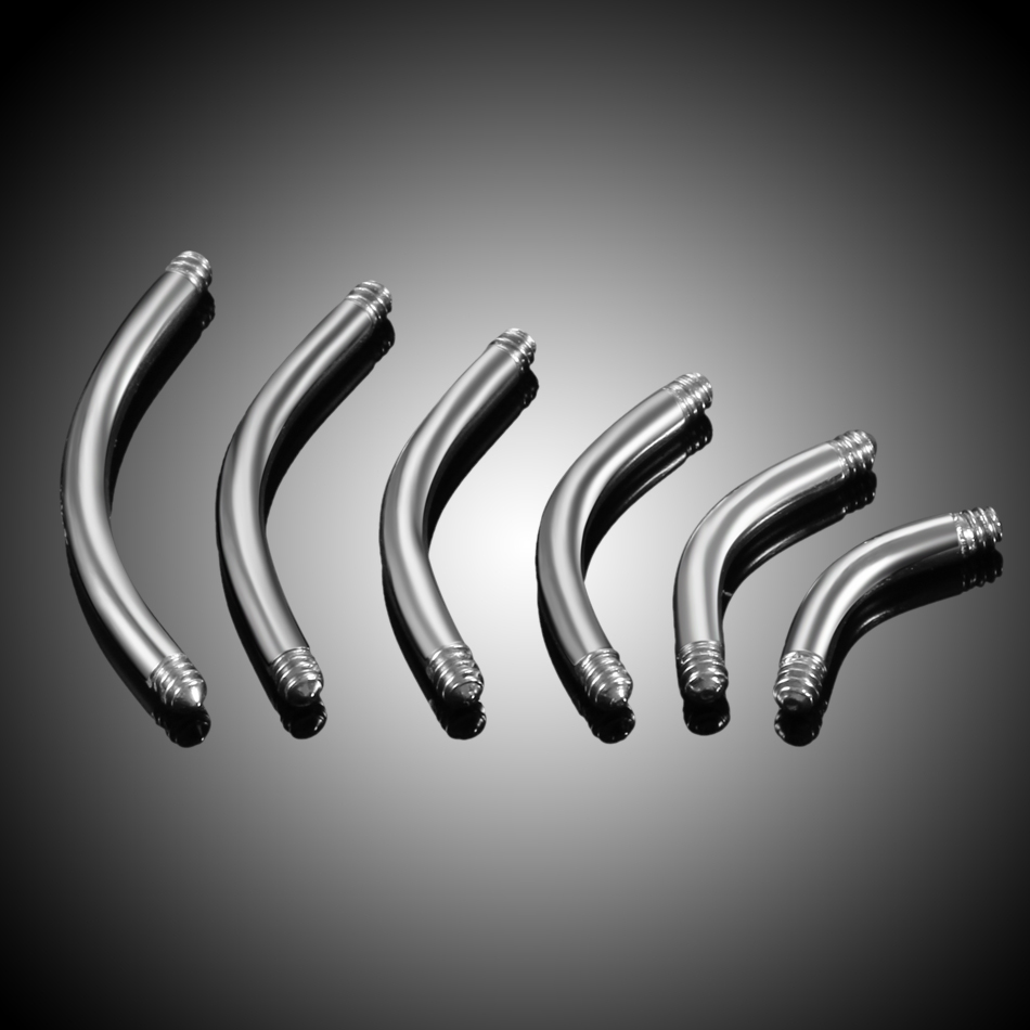 Body Jewelry Gauges - 남녀공용 스틸 피어싱 바나나 부품, 눈썹