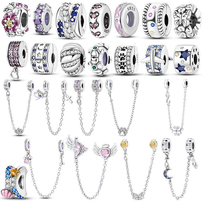 Body Jewelry Charms - 스페이서 클립 매력 안전 체인 925