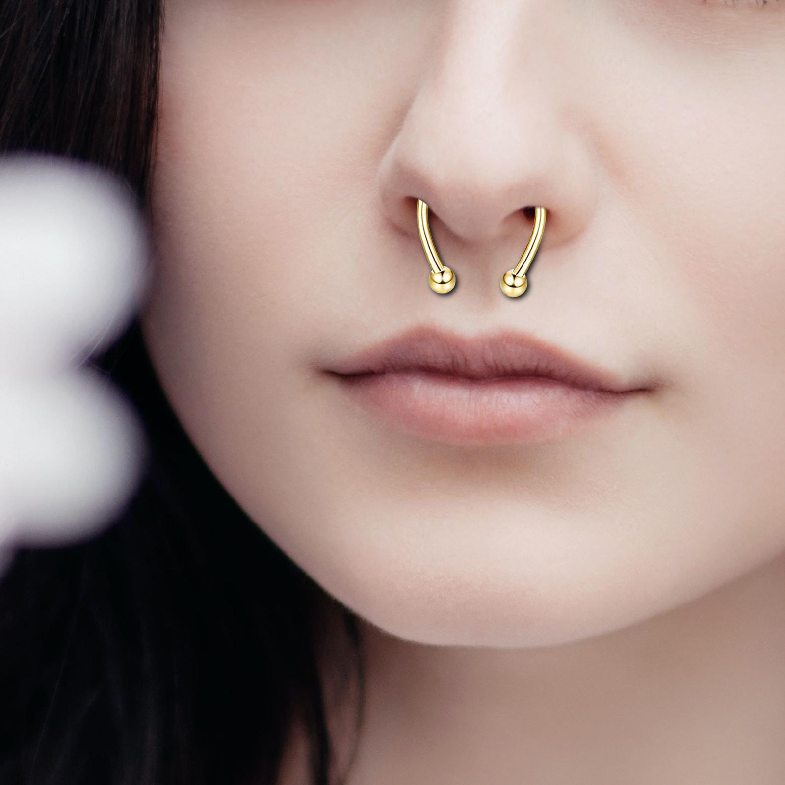 Body Jewelry Shop - 스테인리스 스틸 자석식 가짜 코 링