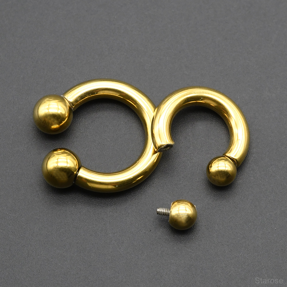 Body Jewelry Gauges - 8G-00G 대형 게이지 스테인레스 스틸 말굽